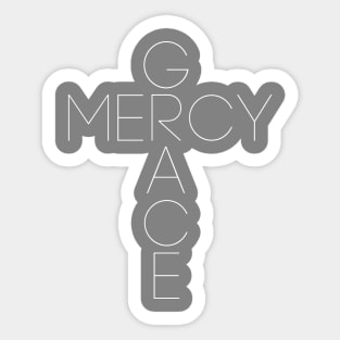 Grace and Mercy Sticker